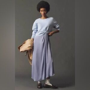 ANTHROPOLOGIE Gemini Twofer Sweater + Dress Set / Size Medium / Blue